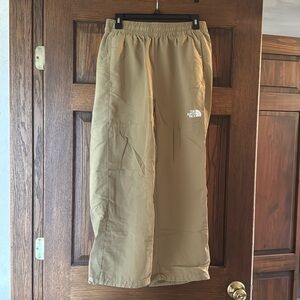 North Face khaki wide leg jumper pants, women’s medium